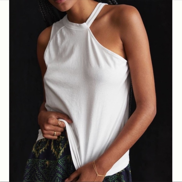 🌷SALE 3/$21🌷Anthropologie Asymmetrical Cutout Tank NWT - Picture 10 of 11